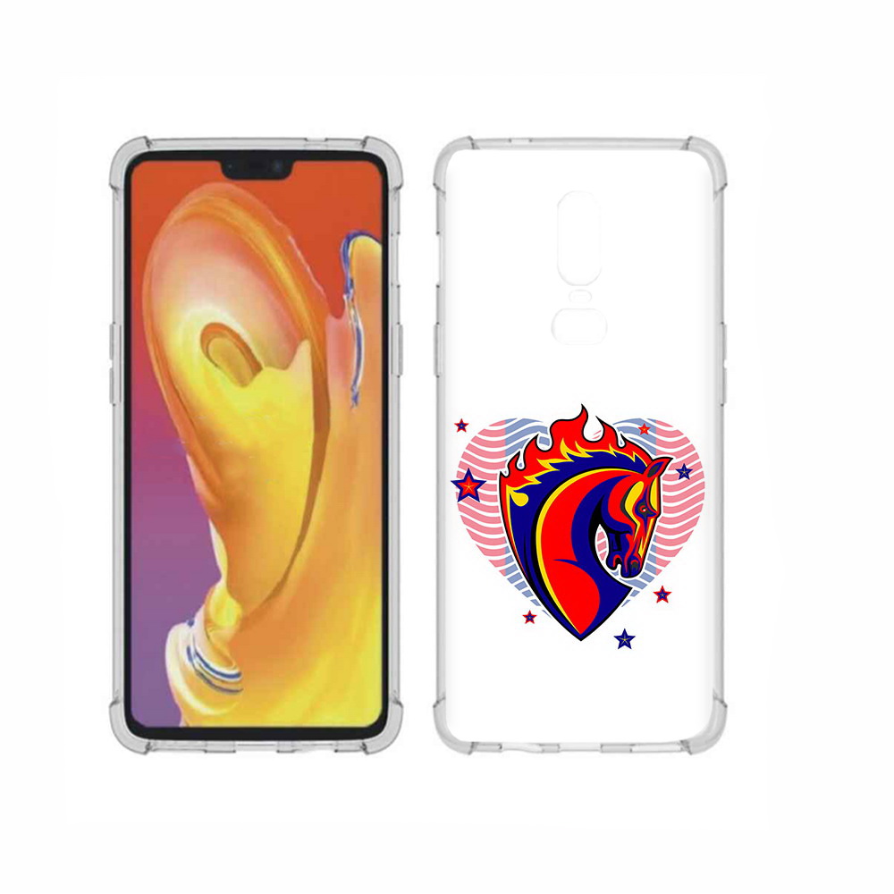 

Чехол MyPads Tocco для OnePlus 6 ФК ЦСЛ Лошадь, Прозрачный, Tocco