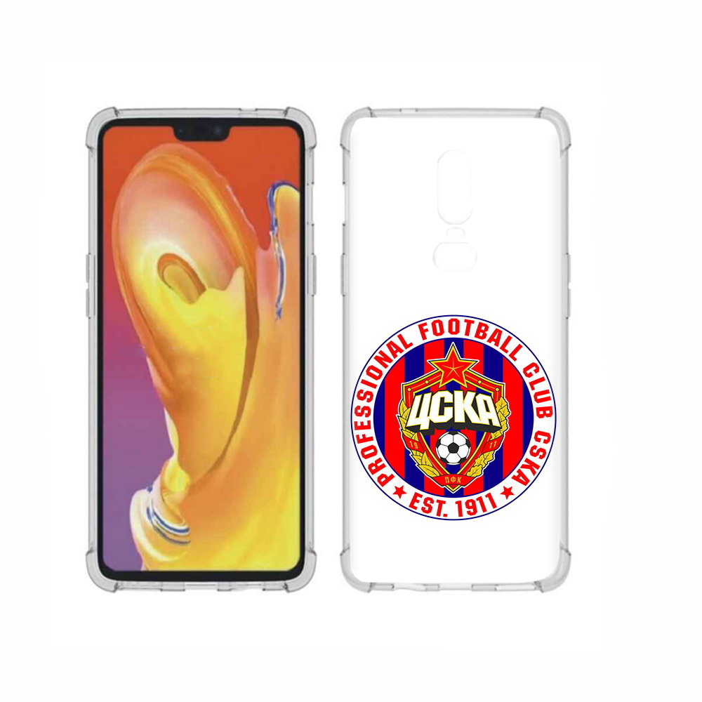 

Чехол MyPads Tocco для OnePlus 6 ФК ЦСК логотип, Прозрачный, Tocco