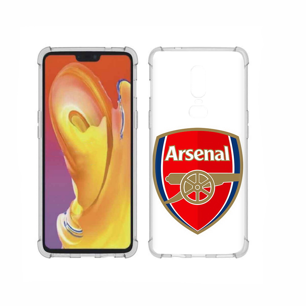 

Чехол MyPads Tocco для OnePlus 6 ФК Арсенал логотип, Прозрачный, Tocco