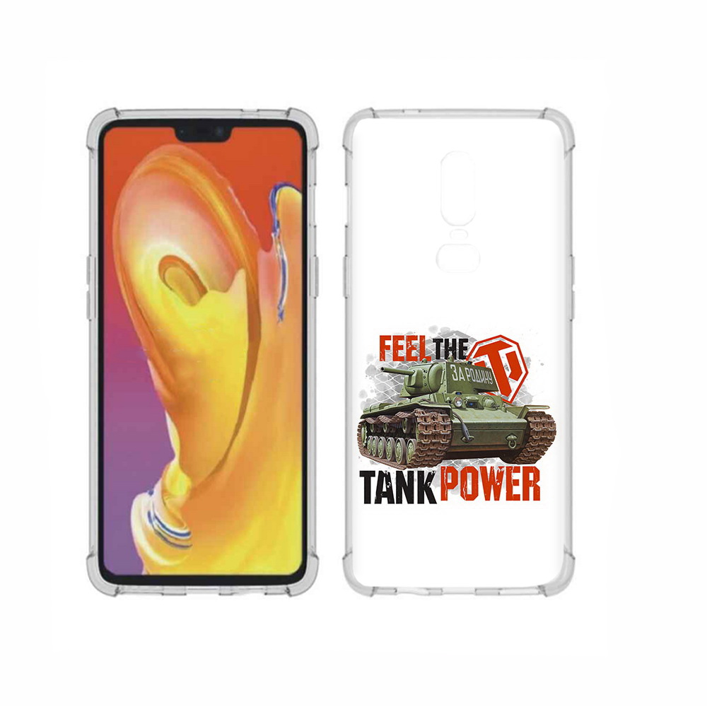 

Чехол MyPads Tocco для OnePlus 6 Танк, Прозрачный, Tocco