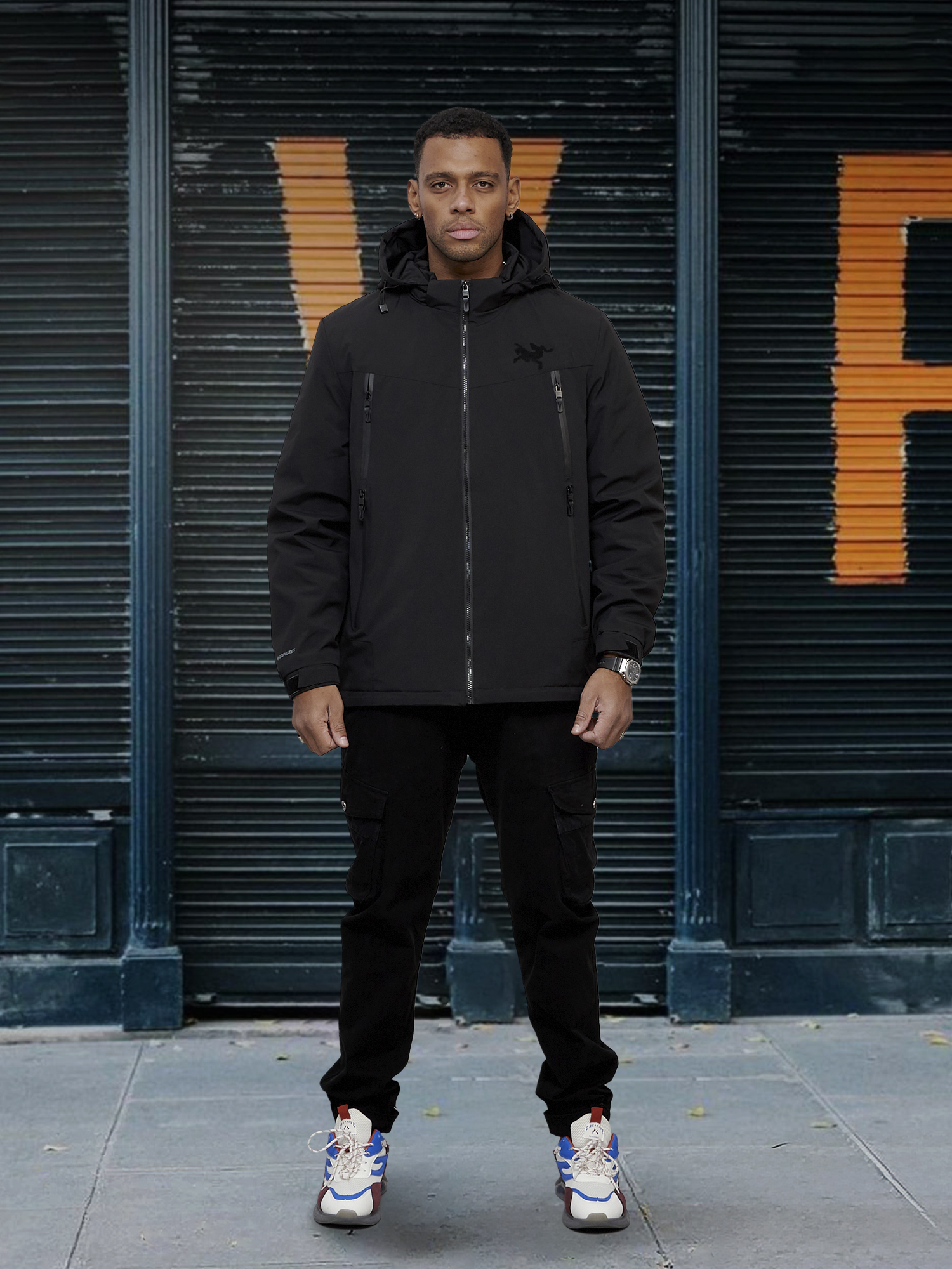 

Куртка мужская NoBrand OI-803 черная XXL, Черный, OI-803