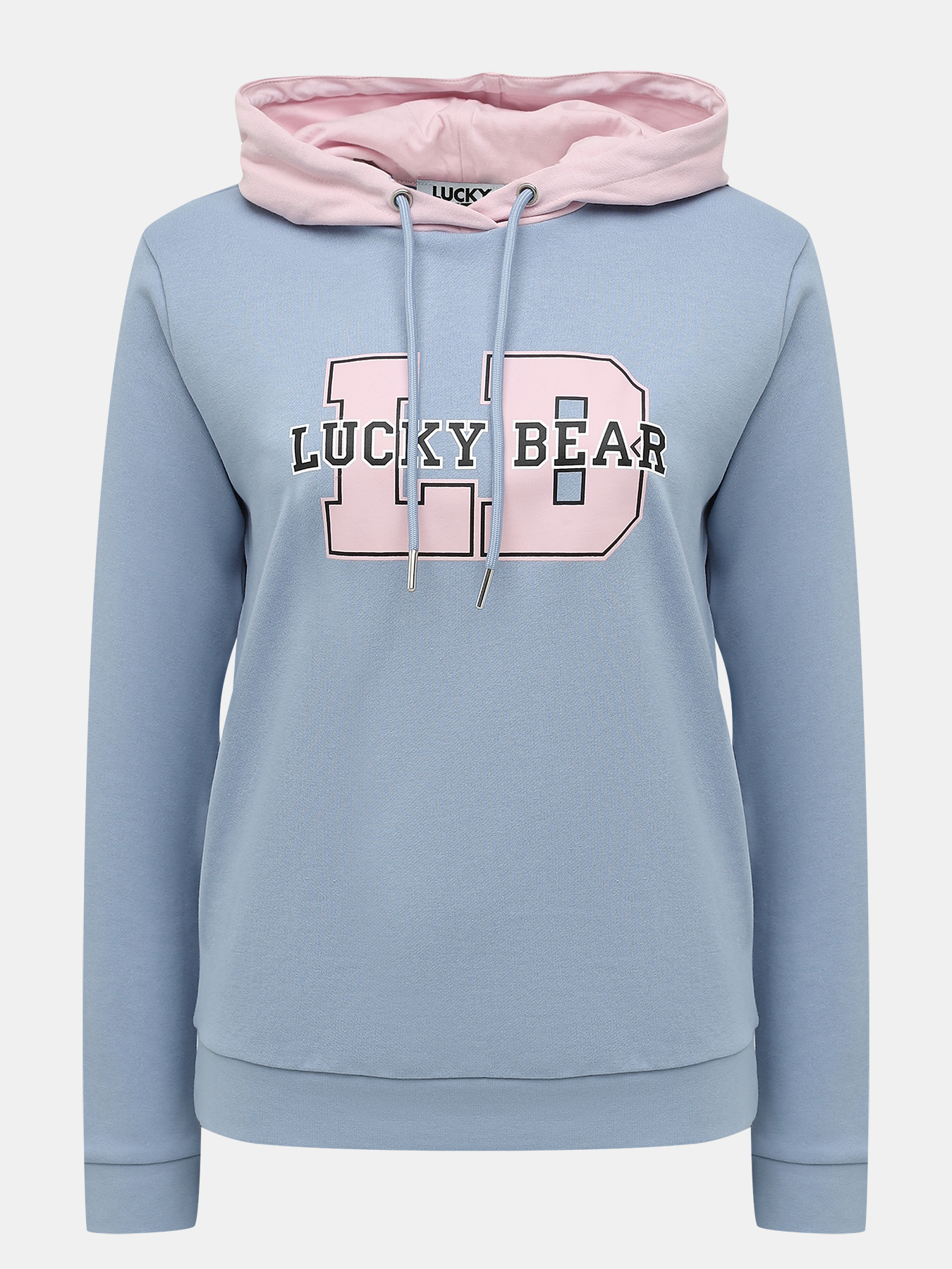 

Худи женское Lucky Bear 000001454 голубое 46 RU, Голубой, 000001454
