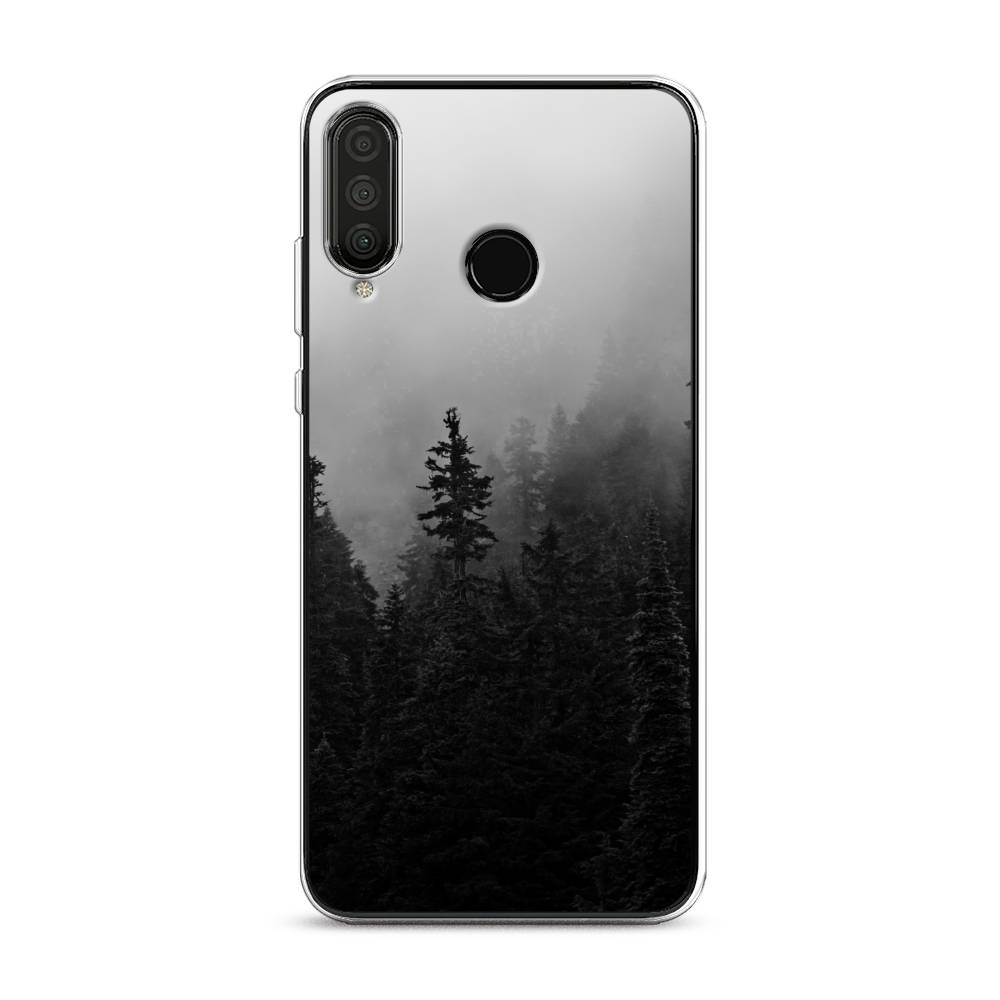 

Чехол на Honor 20 Lite 2020/20S/Huawei P30 Lite "Туманный лес", Серый;черный, 611250-2