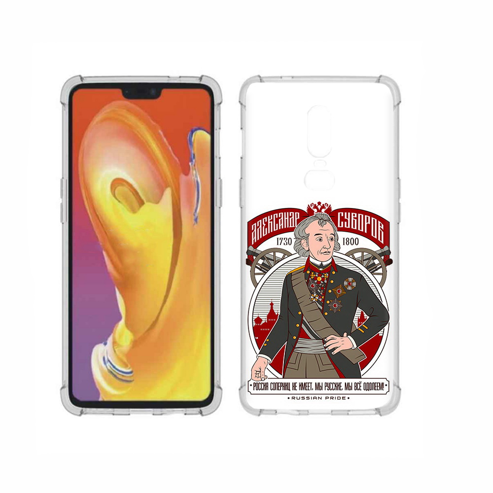 

Чехол MyPads Tocco для OnePlus 6 Суворов, Прозрачный, Tocco