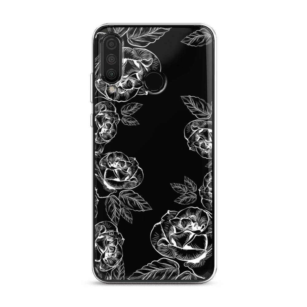 Чехол на Huawei P30 Lite/Honor 20S/20 Lite 2020 Розы графика