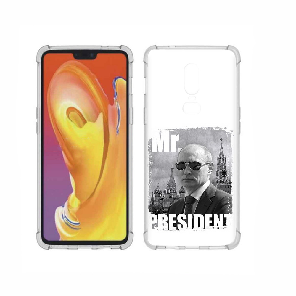 

Чехол MyPads Tocco для OnePlus 6 Путин, Прозрачный, Tocco
