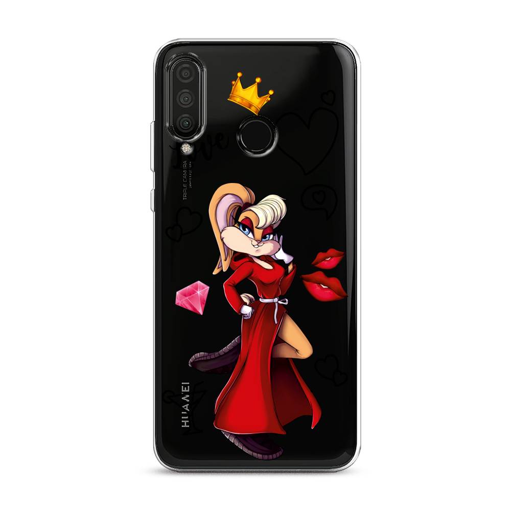 

Чехол на Honor 20 Lite 2020/20S/Huawei P30 Lite "Rich Lola Bunny", Красный;бежевый;оранжевый, 610750-6