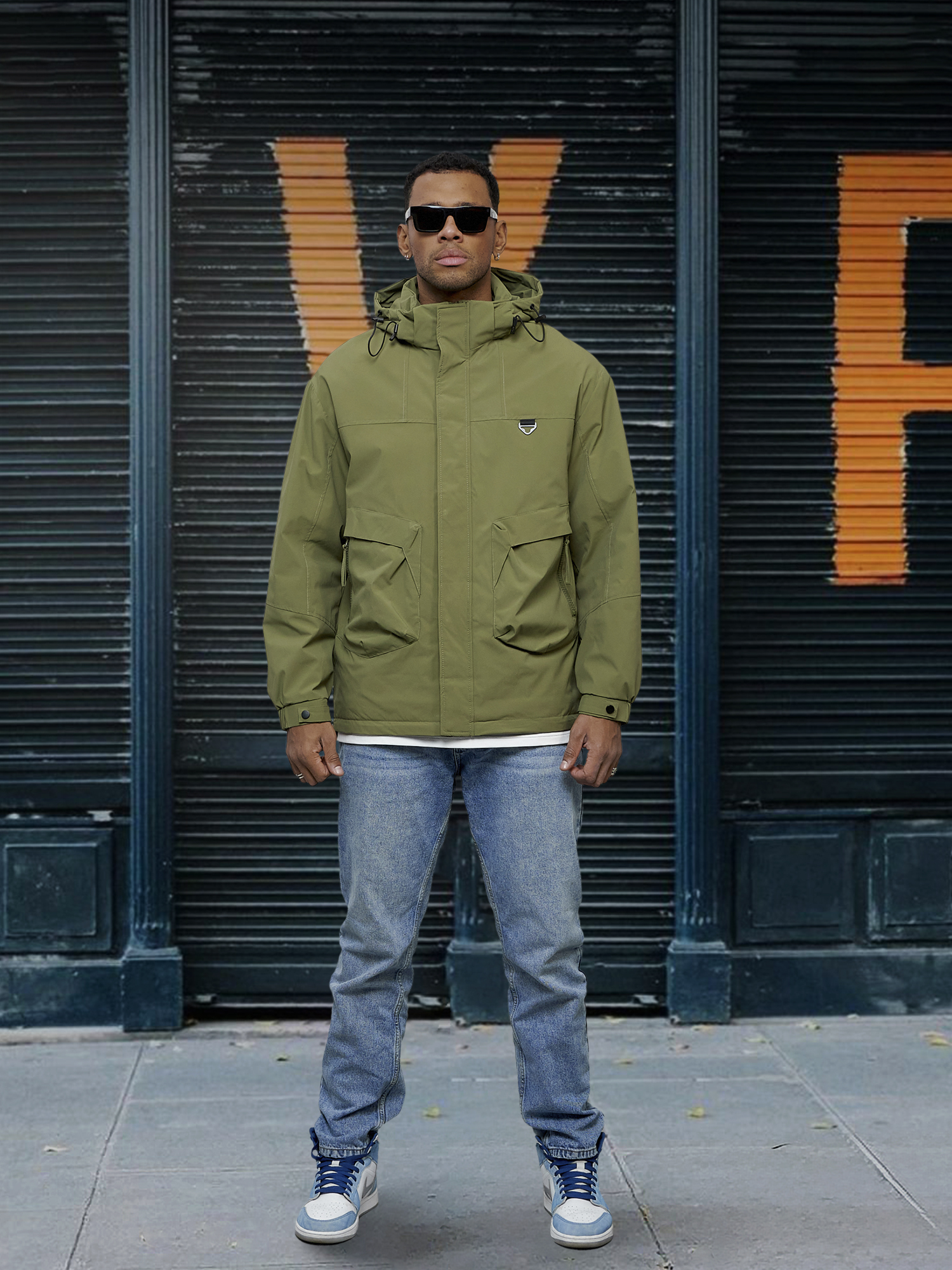 

Куртка мужская NoBrand OI-7311 зеленая XXL, Зеленый, OI-7311