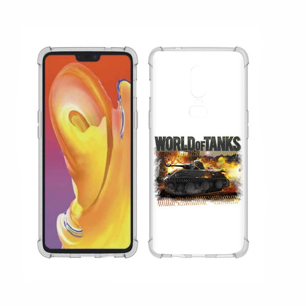 

Чехол MyPads Tocco для OnePlus 6 Мир танков-2, Прозрачный, Tocco