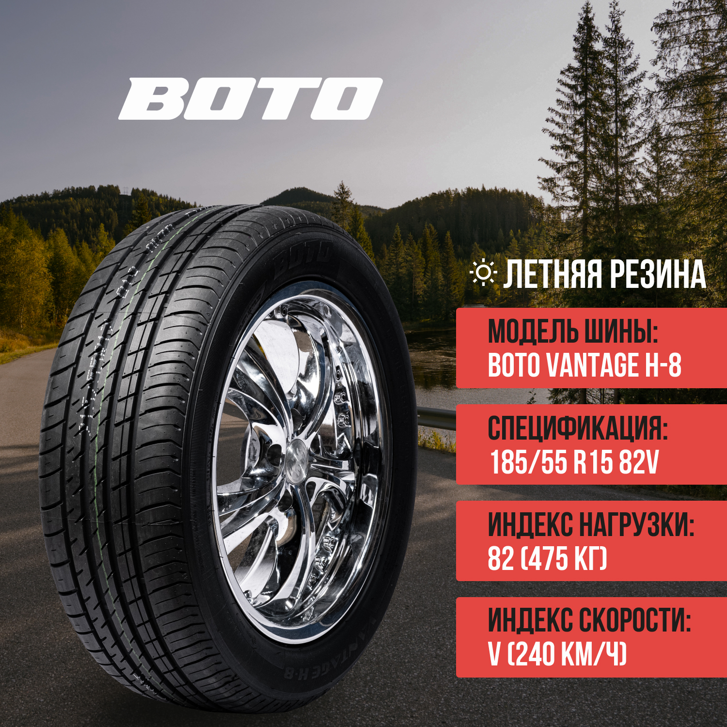 Шины BOTO VANTAGE H-8 185/55R15