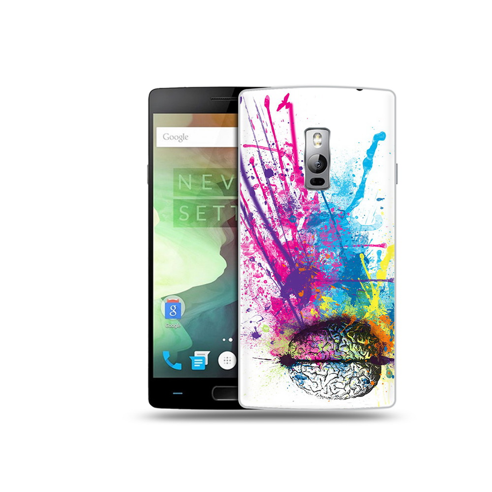 

Чехол MyPads Tocco для OnePlus 2 яркий красочный мозг, Прозрачный, Tocco