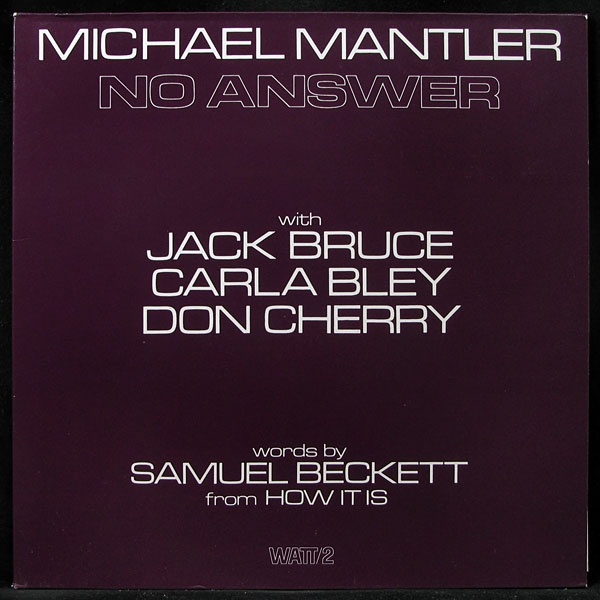 Michael Mantler - No Answer (LP)