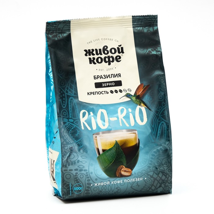 

Кофе "Живой кофе" Rio-Rio, зерновой, 500 г