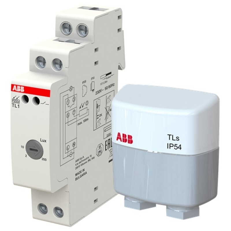 фото Реле освещенности tl1 c датчиком 1 диапазон авв (tl1) abb