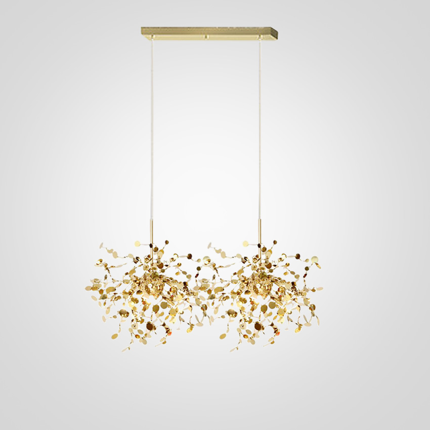 фото Люстра tezani argent suspension linear gold 2 l80 imperiumloft