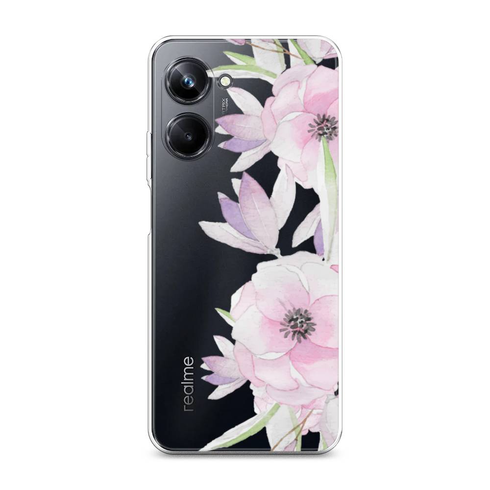 

Чехол Awog на Realme 10 Pro "Нежные анемоны", Розовый;черный;фиолетовый, 2512550-8