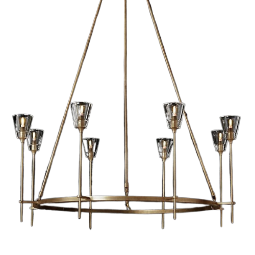 

Люстра TORCHE DE VERRE Round Chandelier 8 от ImperiumLoft