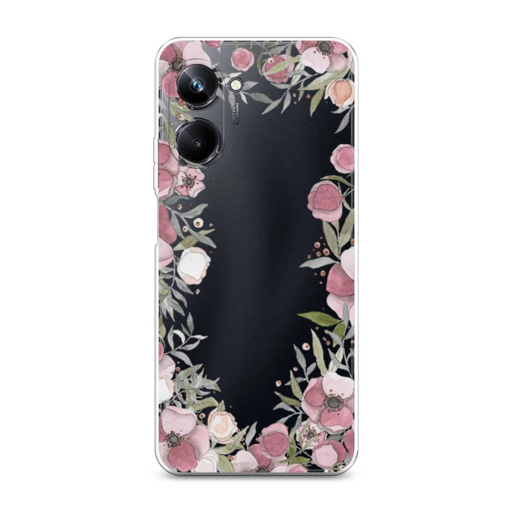 

Чехол Awog на Realme 10 Pro "Розовая цветочная рамка", Розовый;зеленый, 2512550-8