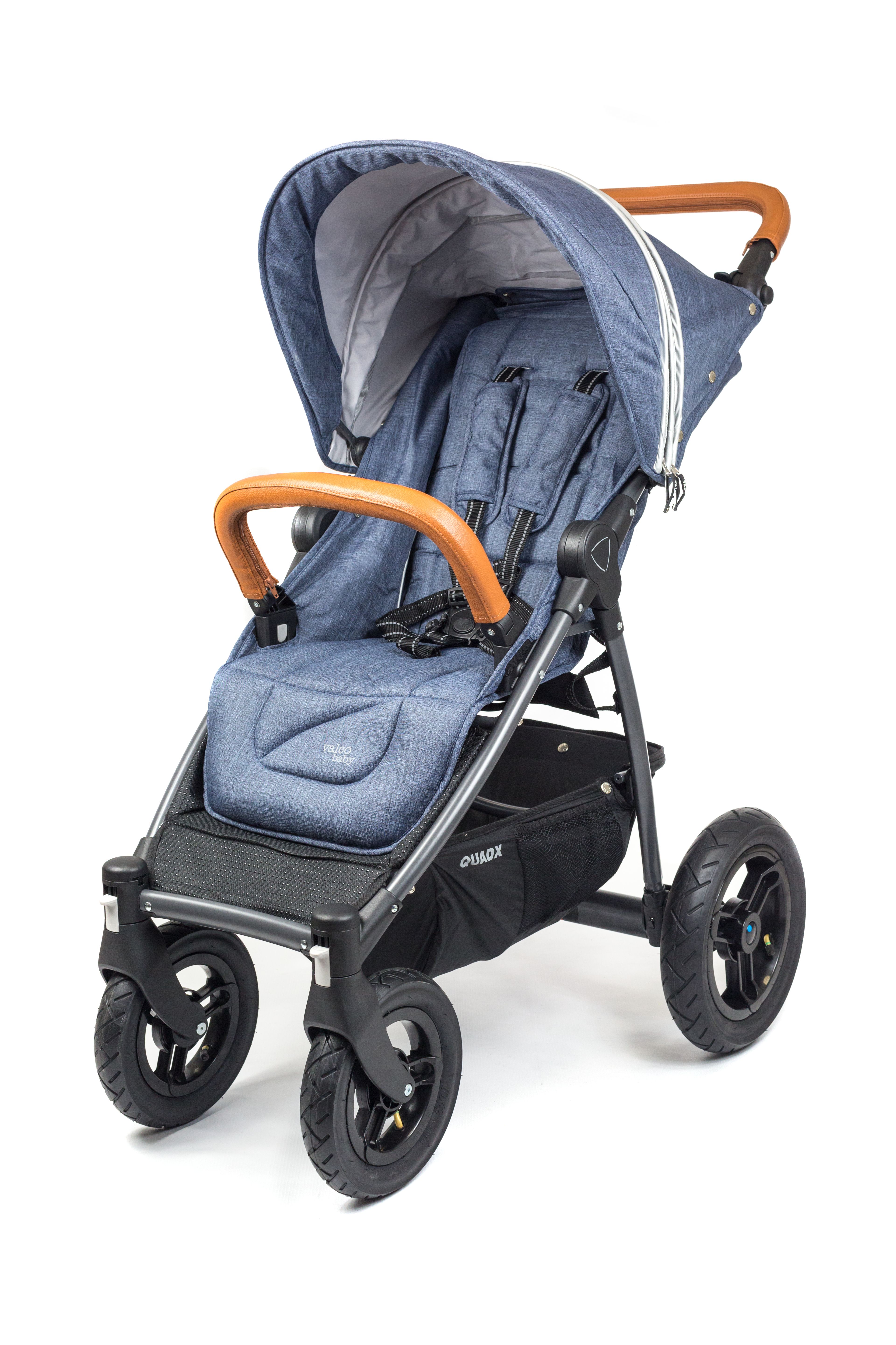Прогулочная коляска Valco Baby Quad X, Tailormade Denim, 6м+ прогулочная коляска snap duo trend denim valco baby