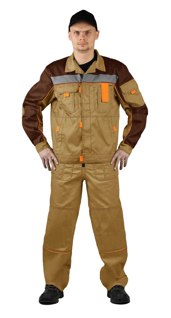 

Костюм рабочий мужской Ursus РОЛЬФ бежевый 60-62 RU, 170-176 см, РОЛЬФ