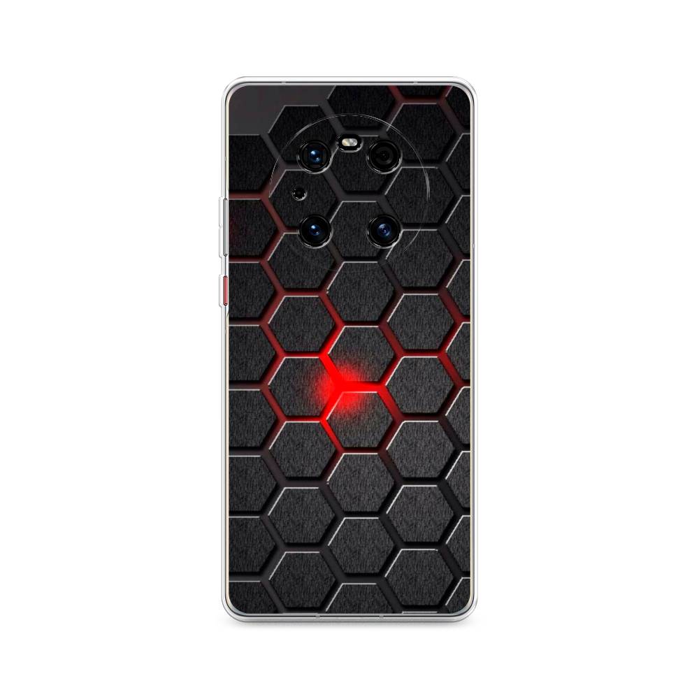 

Чехол на Huawei Mate 40 Pro "Соты красные", Красный;черный;серый, 6104450-3