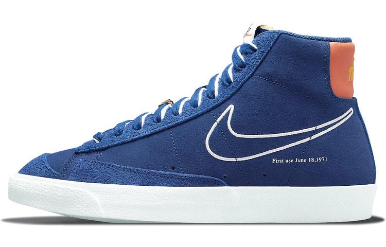 

Кеды унисекс Nike Blazer 77 First Use синие 40 EU, Синий, Blazer 77 First Use