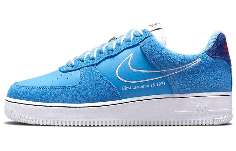 

Кеды унисекс Nike Air Force 1 Low 07 lv8 first use голубые 40.5 EU, Голубой, Air Force 1 Low 07 lv8 first use