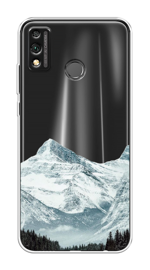 

Чехол на Honor 9X Lite "Горы арт 1", Белый;зеленый, 6104250-2