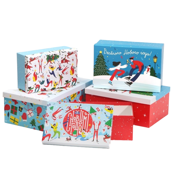 Дарите Счастье Набор подарочных коробок 5 в 1 «Волшебных моментов», 32,5 х 20 х 12,5 - 22