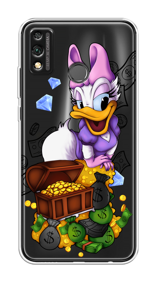 

Чехол на Honor 9X Lite "Rich Daisy Duck", Коричневый;белый;фиолетовый, 6104250-6