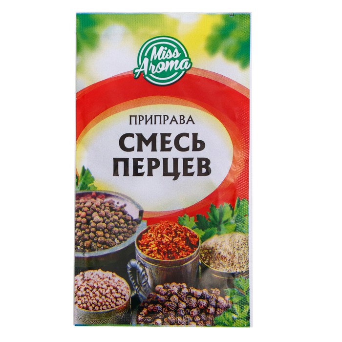 

Смесь перцев с солью, приправа, 15 г