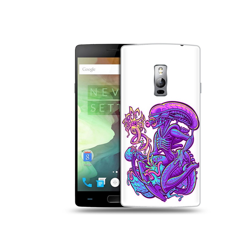 

Чехол MyPads Tocco для OnePlus 2 чужой фиолетовый цвет, Прозрачный, Tocco