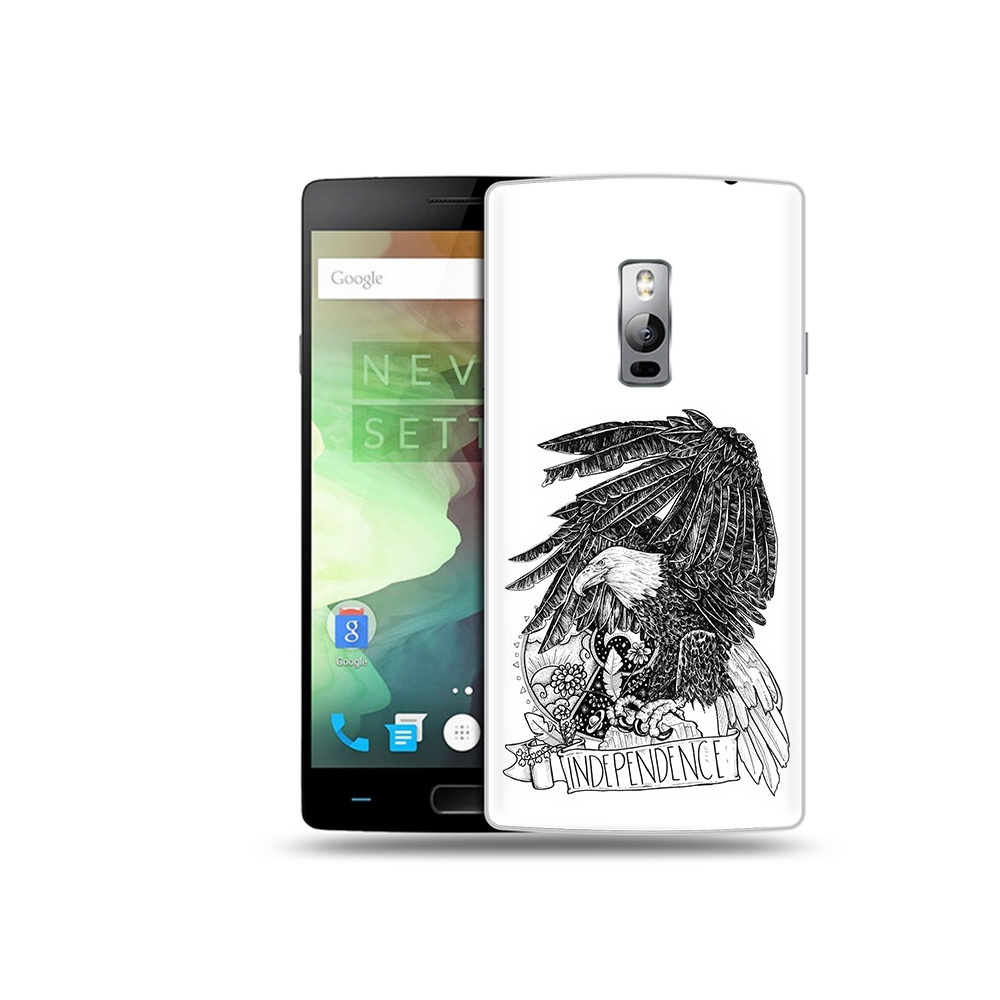 

Чехол MyPads Tocco для OnePlus 2 черно белый сокол, Прозрачный, Tocco