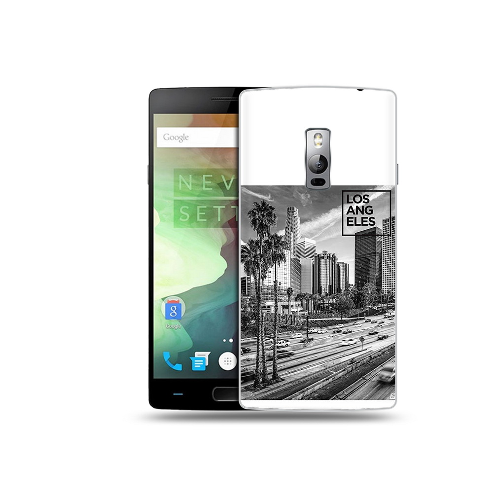 

Чехол MyPads Tocco для OnePlus 2 черно белый лос анджелес, Прозрачный, Tocco