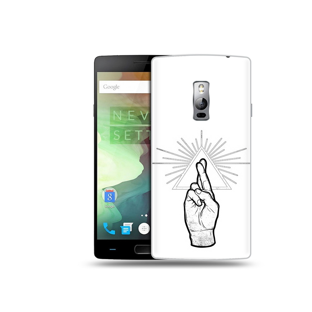 

Чехол MyPads Tocco для OnePlus 2 черно белая рука, Прозрачный, Tocco