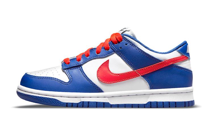 

Кеды унисекс Nike Dunk Low Royal Red A GS белые 38.5 EU, Белый, Dunk Low Royal Red A GS