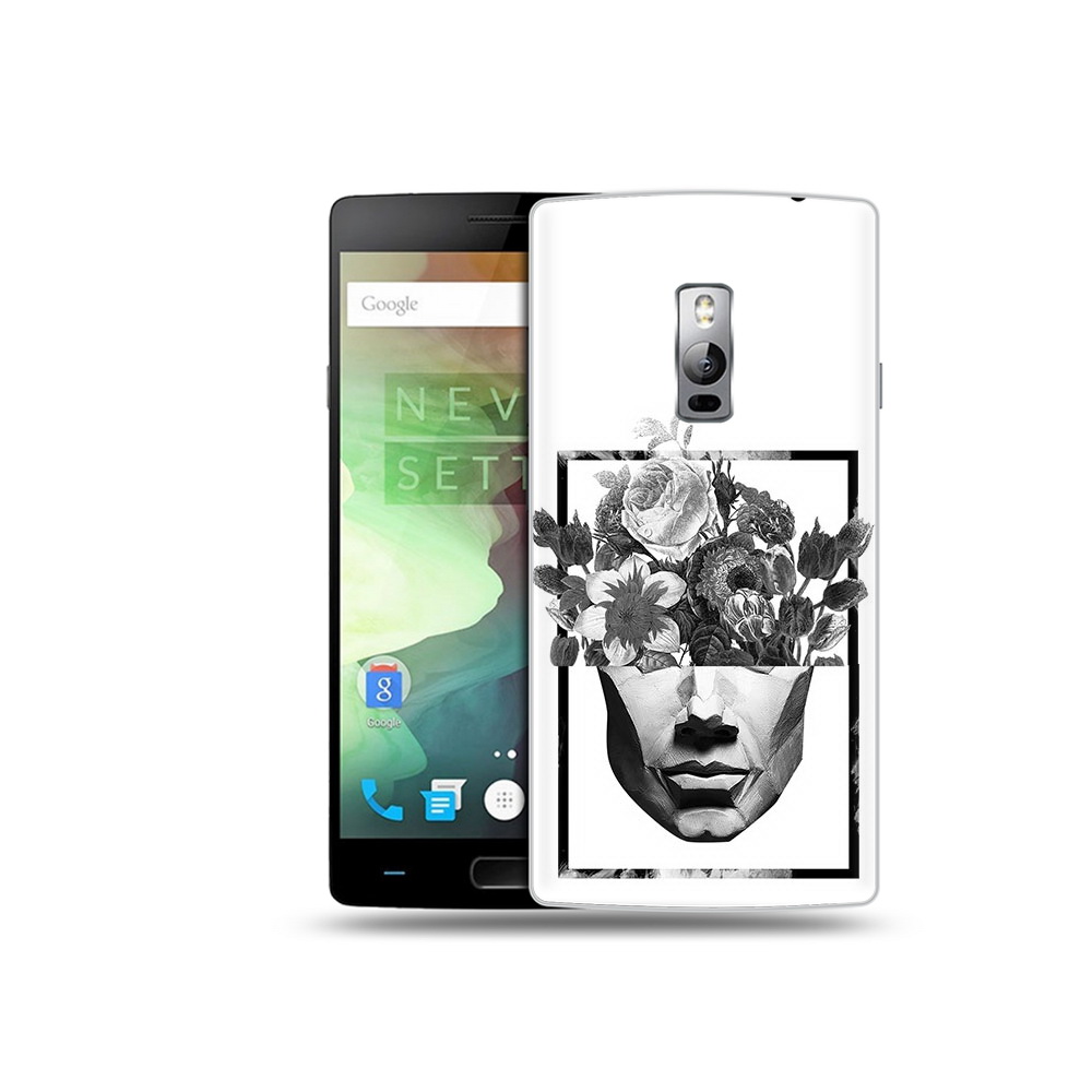 

Чехол MyPads Tocco для OnePlus 2 черно белая ваза в абстракции, Прозрачный, Tocco