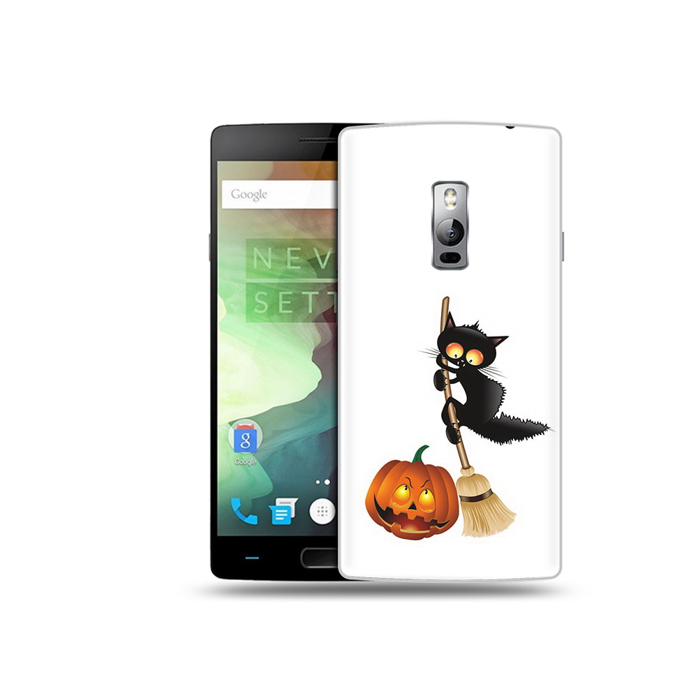 

Чехол MyPads Tocco для OnePlus 2 хэлуинский котик, Прозрачный, Tocco