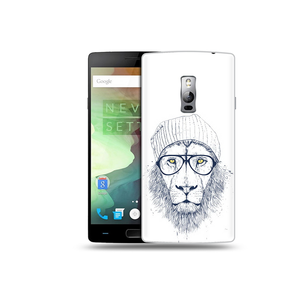 

Чехол MyPads Tocco для OnePlus 2 хиппи лев, Прозрачный, Tocco