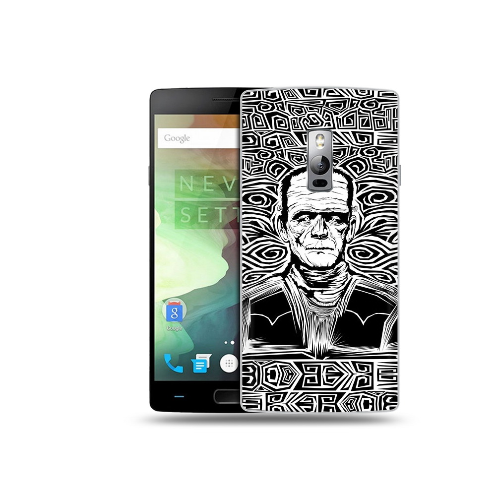 

Чехол MyPads Tocco для OnePlus 2 франкенштейн черно белый, Прозрачный, Tocco