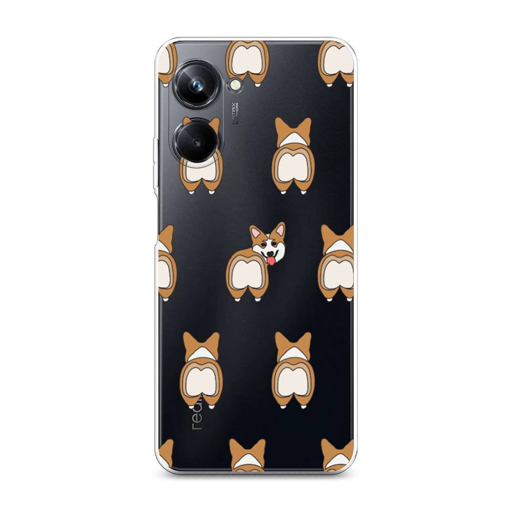 

Чехол Awog на Realme 10 Pro "Милый корги фон", Белый;бежевый;коричневый, 2512550-2