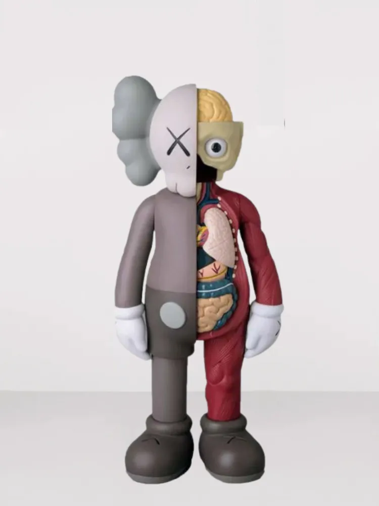

Коллекционная редкая игрушка KAWS М7-KAWS-скелет-коричневый, KAWS-скелет-коричневый