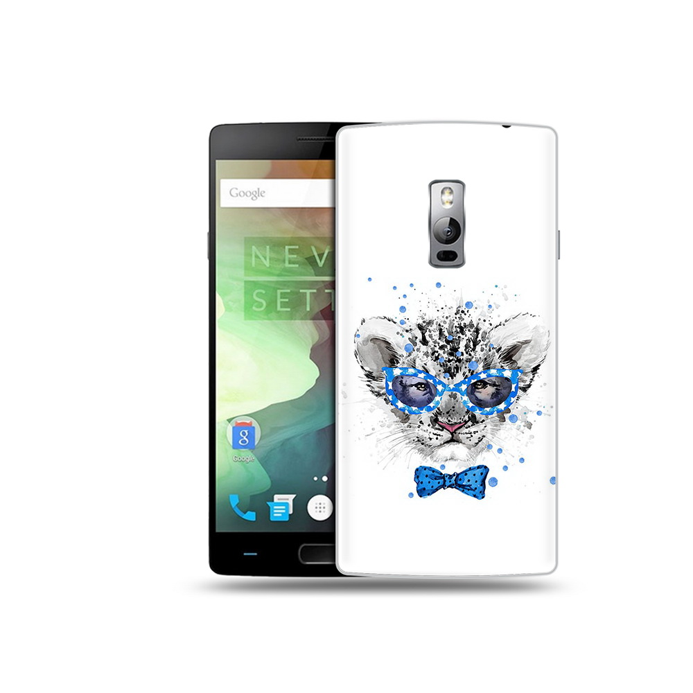 

Чехол MyPads Tocco для OnePlus 2 тигренок с бабочкой, Прозрачный, Tocco