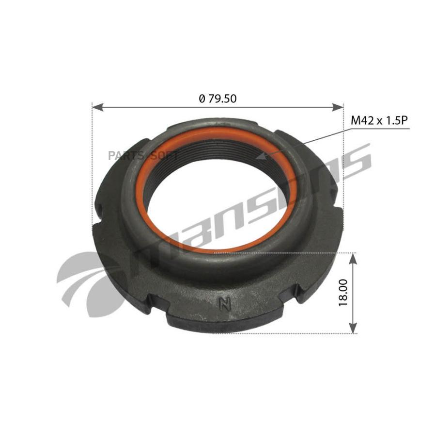 400.643Mns Гайка Ступицы D100X25Mm M58X1.5Man Mansons 400643