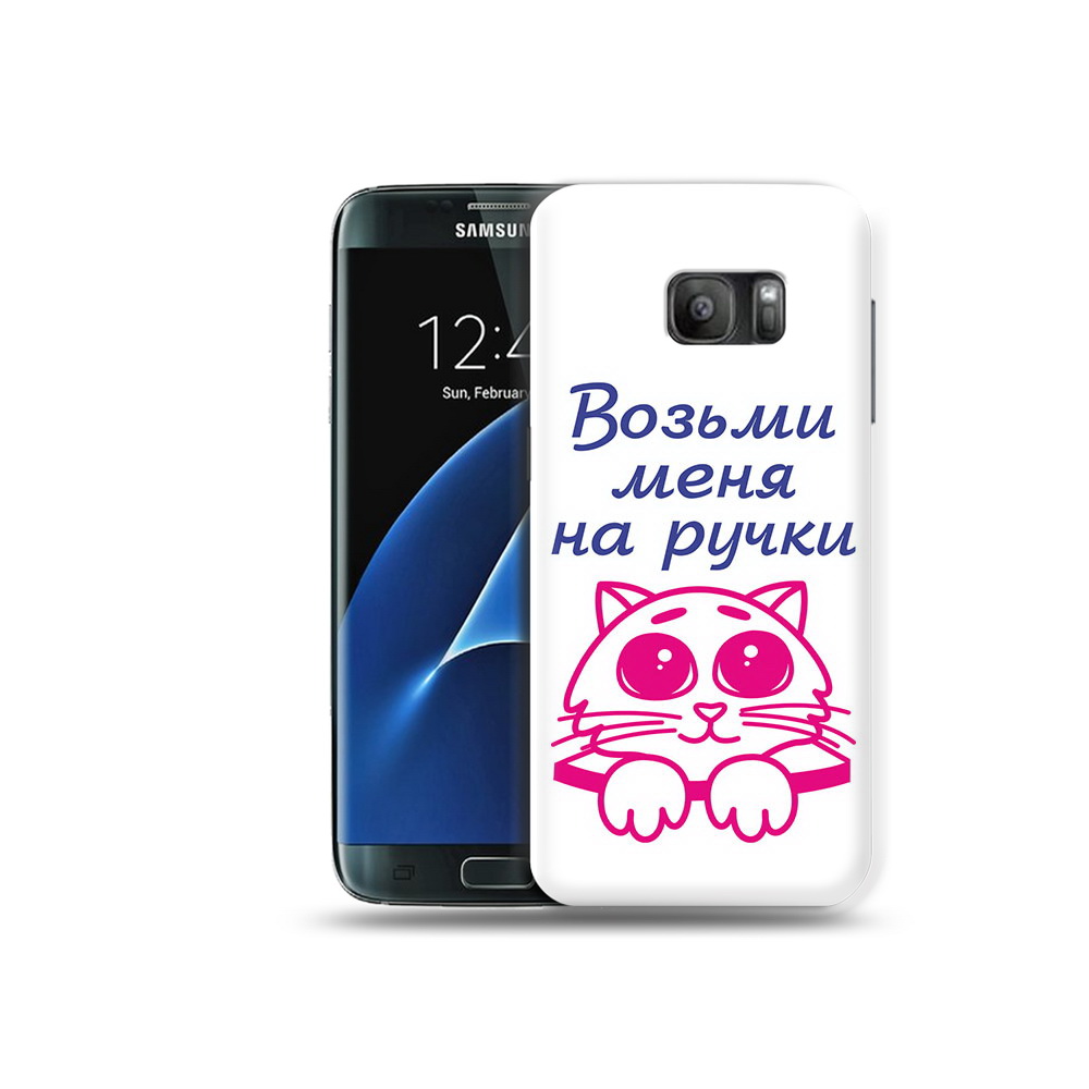 

Чехол MyPads Tocco для Samsung Galaxy S7 мяу, Прозрачный, Tocco