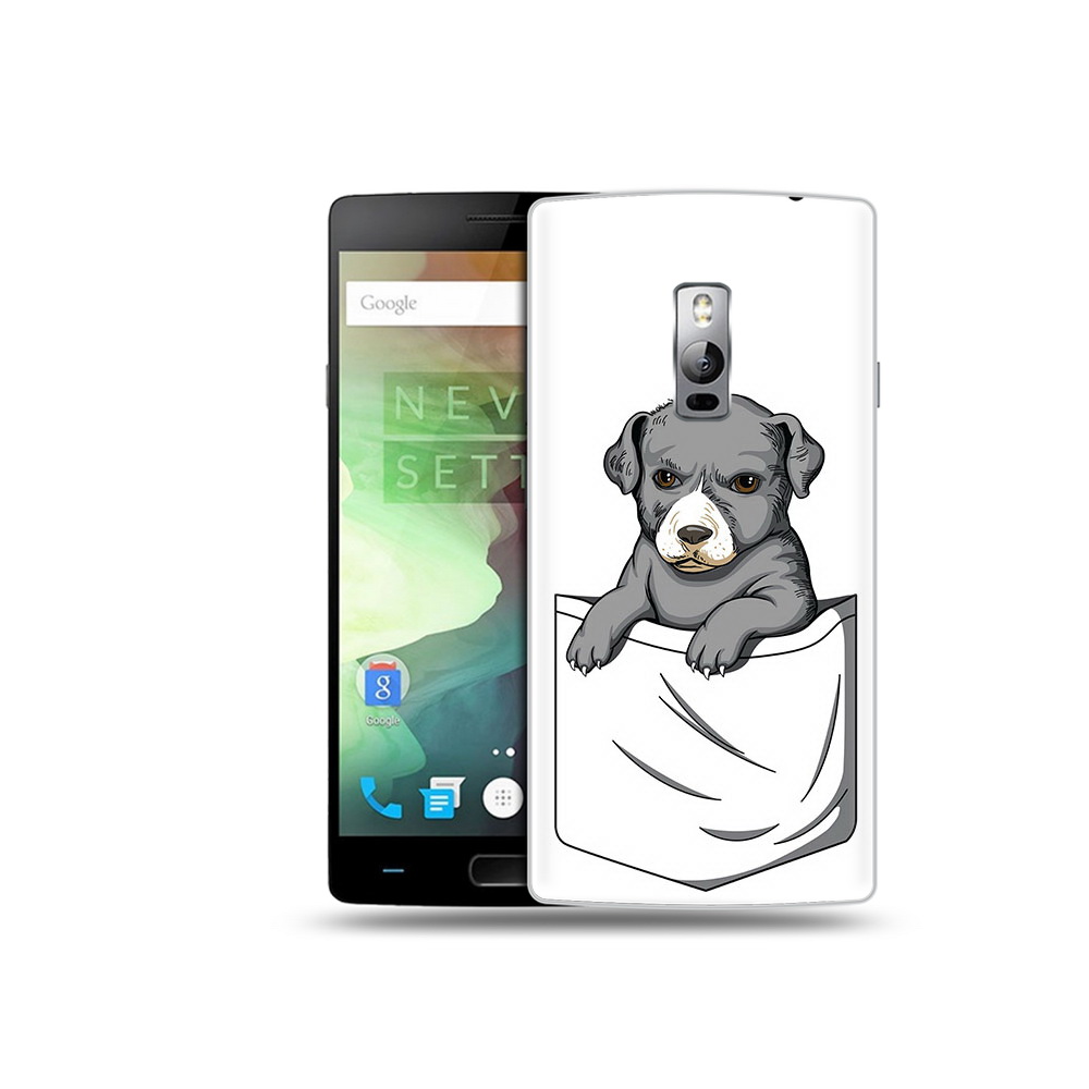 

Чехол MyPads Tocco для OnePlus 2 собачка в кармане, Прозрачный, Tocco