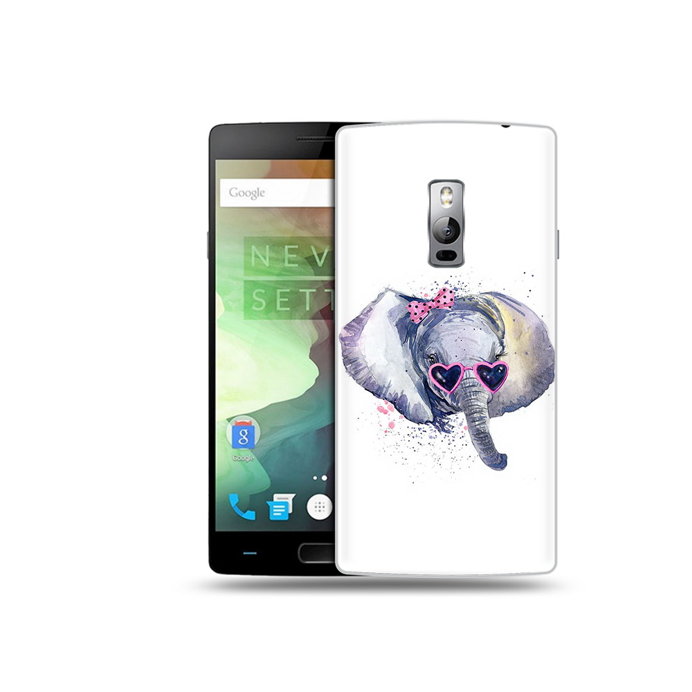 

Чехол MyPads Tocco для OnePlus 2 слоник в очках, Прозрачный, Tocco