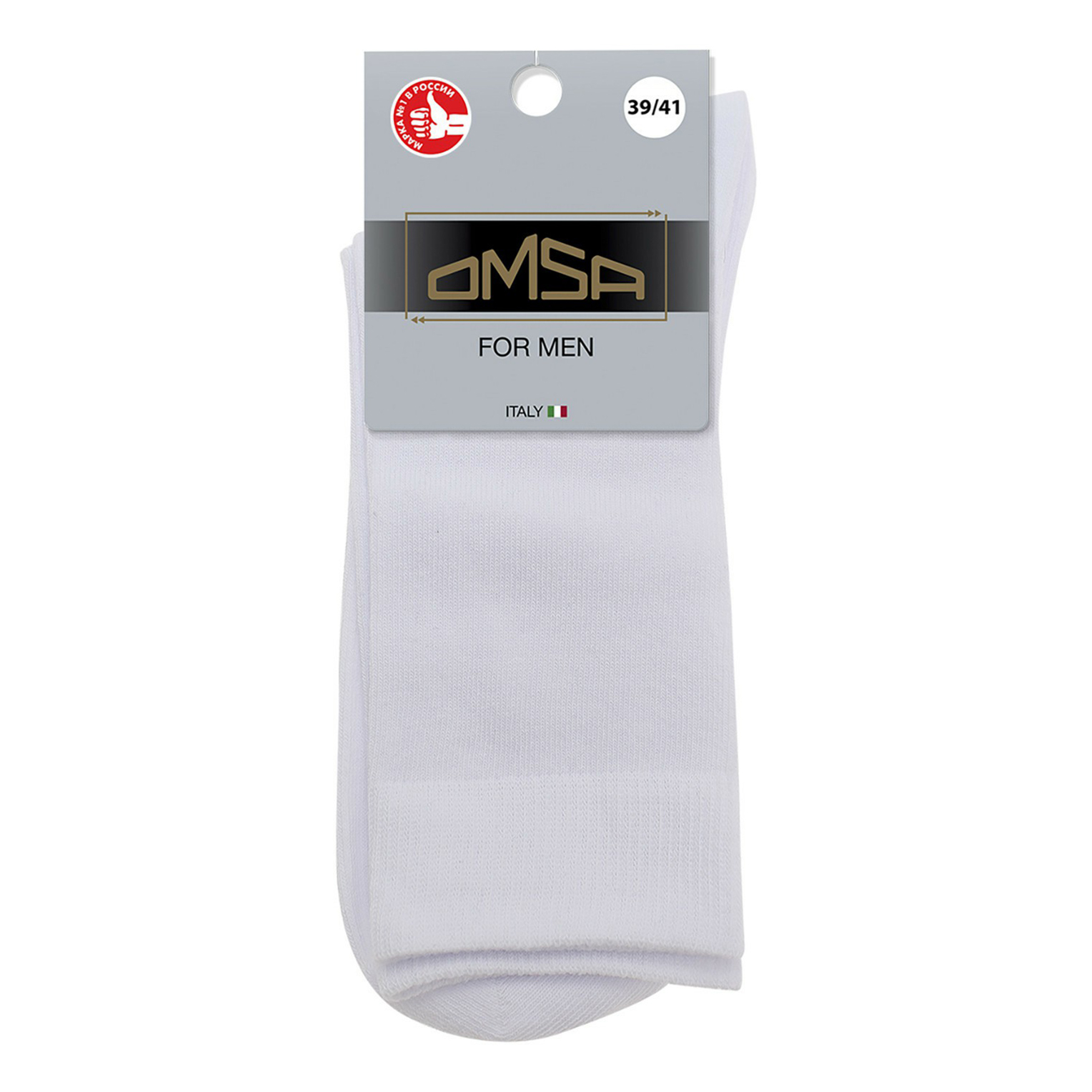 

Носки мужские Omsa белые 42-44