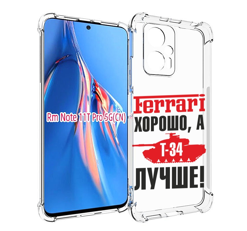 

Чехол MyPads т 34 лучше для Xiaomi Redmi Note 11T Pro / 11T Pro Plus / Poco X4 GT проти..., Прозрачный, Tocco