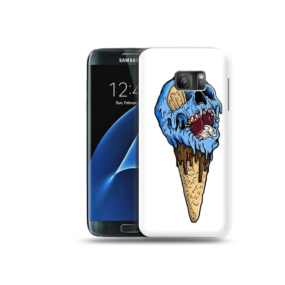 

Чехол MyPads Tocco для Samsung Galaxy S7 мороженное череп, Прозрачный, Tocco